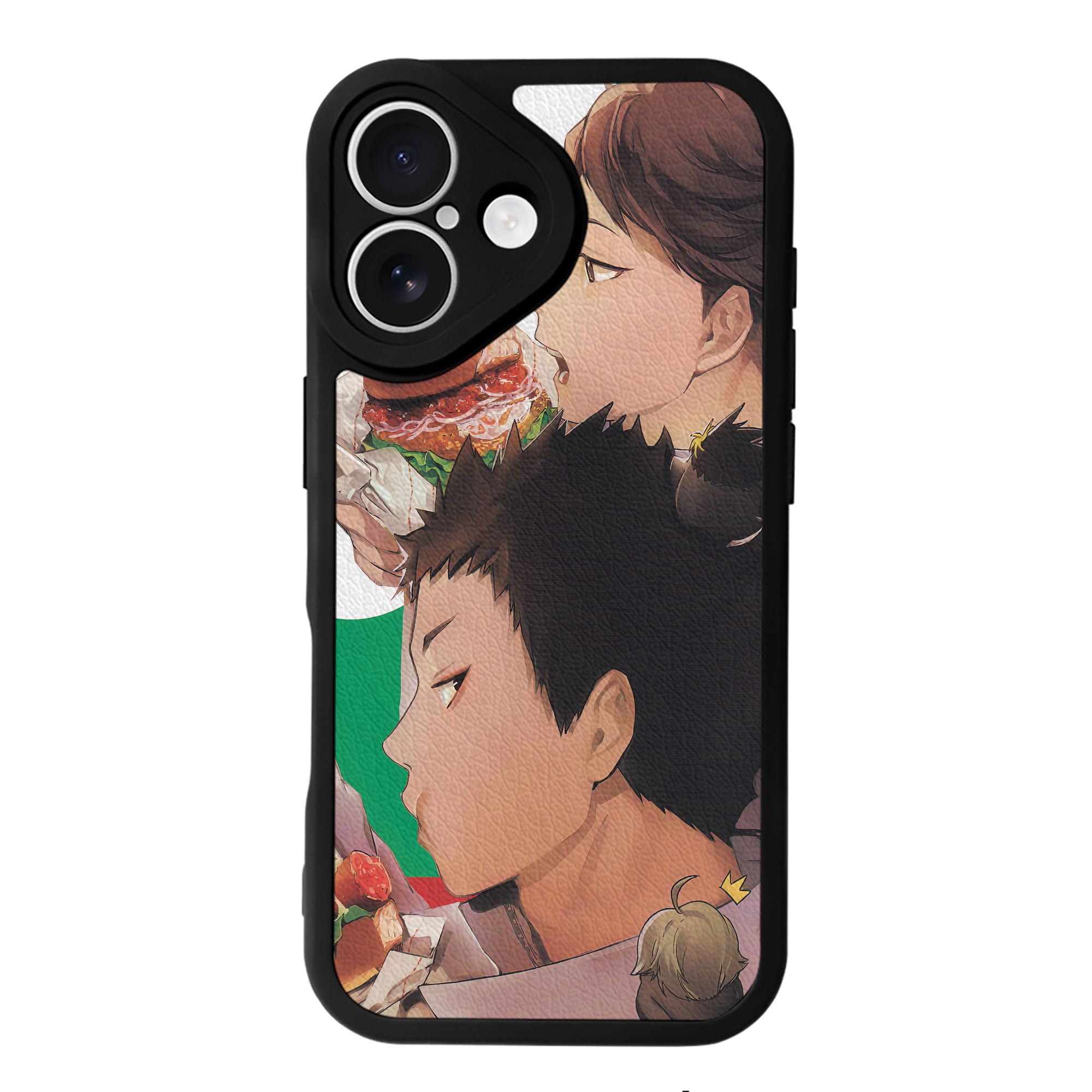 （画像用） ハイキュー!! Haikyu!! 【iPhone 16シリーズ対応】シリコンスマホケース（レザー調） 材質：シリコン